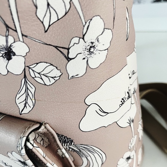 M2malletier Flower Print Mini Leather Backpack main image 8